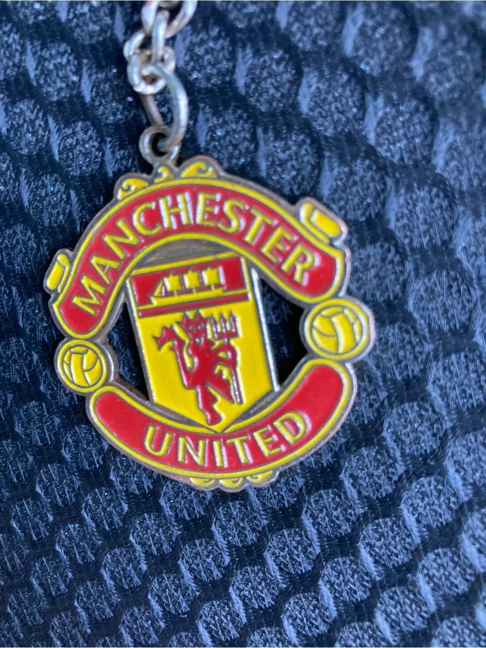 adidas Red and Yellow Crest Keychain